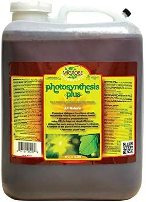 Microbe Life Hydroponics Premium Organic Photosynthesis Plus to Grow Fruits, Vegetables, and Herbs, Use with Any Feeding Systems Including Hydroponics or Soil, 5 Gallons