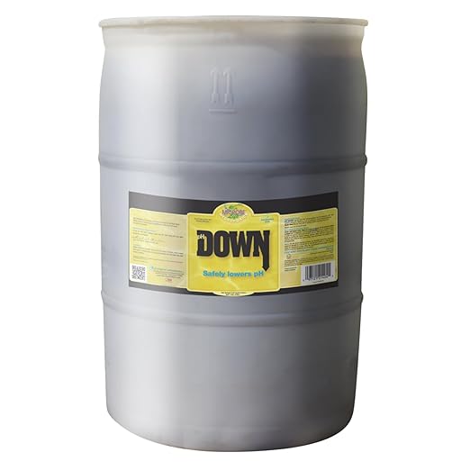 Microbe Life Hydroponics pH Down pH Control Liquid, Premium Buffering for pH Stability, Decreases pH Levels, Use with Any Feeding Systems Including Hydroponics or Soil, 55 Gallons