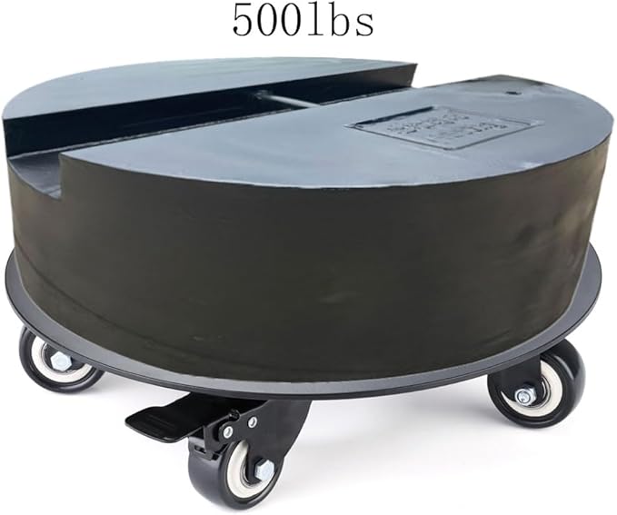 Plant Stand with Wheels,3.0mm Thick Aluminum Alloy Plant Caddy with Wheels Heavy Duty, Rolling Plant Stand Holds 12 Inch and 500lbs(Black)