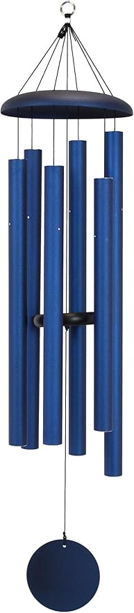 Corinthian Bells by Wind River – 50 inch Midnight Blue Wind Chime for Patio, Backyard, Garden, and Outdoor Decor (Aluminum Chime) Made in The USA