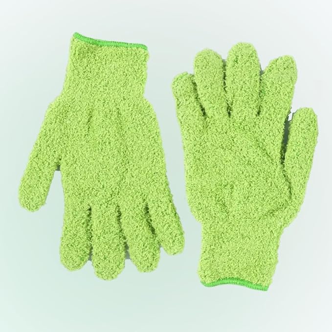 Flora Microfiber Dusting Gloves for Houseplants – Save Your Plants from Hidden Killers – Ultra-Gentle Microfiber Leaf Cleaners for Indoor Plants – Washable & Reusable