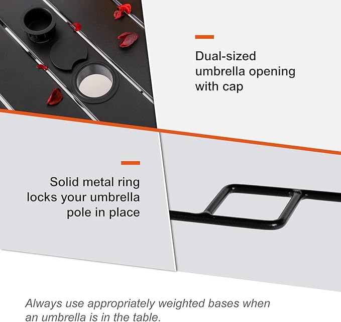 5-Piece Patio Dining Set, 35-Inch Square Outdoor Table with 4 Stackable Mesh Chairs, Black Metal All Weather Frame Set