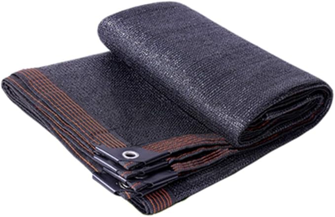 winemana 70% Black Shade Cloth, 12 x 12 FT Durable Mesh Tarp with Grommets, Resistant Garden Sun Shade Netting with Taped Edge for Plant Cover, Greenhouse, Patio, Tomatoes, Chicken Coop, Barn Kennel