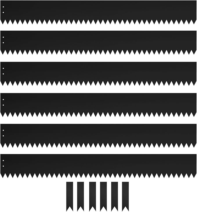 Steel Landscape Edging 40 Inch Strips, Steel Edging 4 Inch Depth, 6 Pack Hammer in Landscape Edging, Metal Landscape Edging, Metal Edging for Landscaping