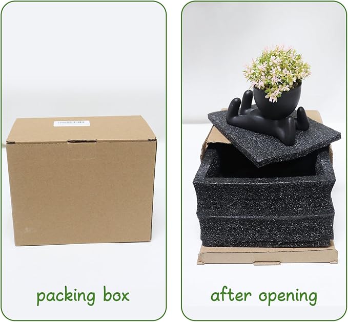 Zerzsy Office Decor for Women and Men, Aesthetic Desk Plant Decor for Office and Home, Potted Small Fake Plants for Indoor Decoration - Set of 1