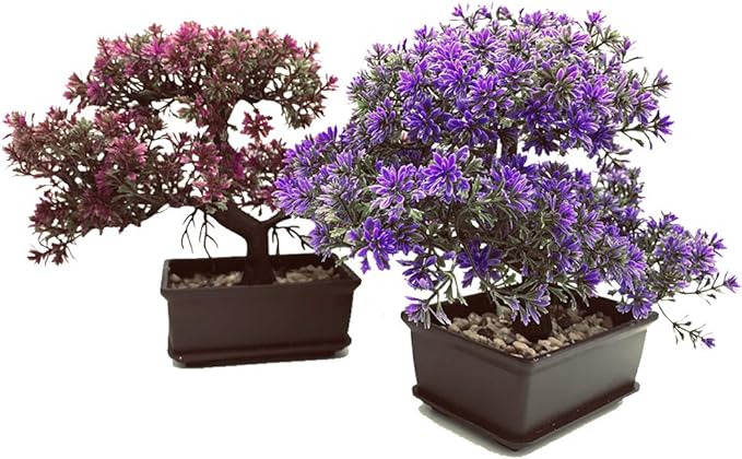 Artificial Bonsai Tree-Fake Plant in Pot Artificial Plants,Faux Bonsai Japanese Pine Bonsai Artificial Plants for Home Decor Indoor,Office/Windowsill/Yard,Desktop Display, Zen Garden Décor