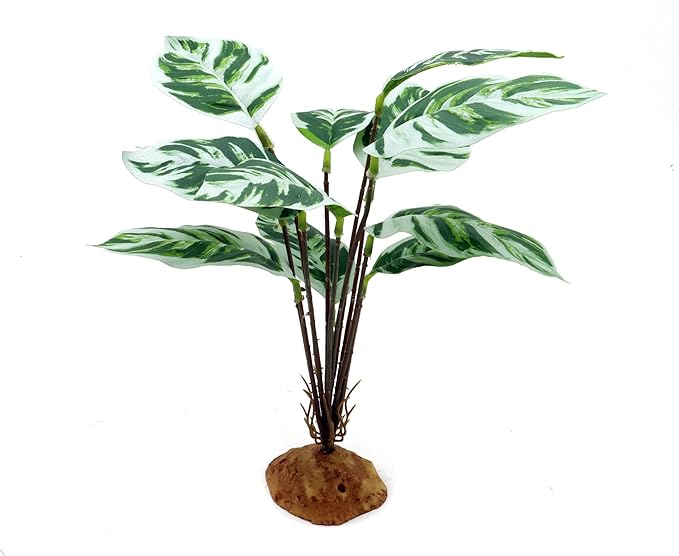 JIHAQUA Reptile Artificial Plants, Terrarium Decorations, Amphibian Habitat Hideout Plastic Plants, Green Vines