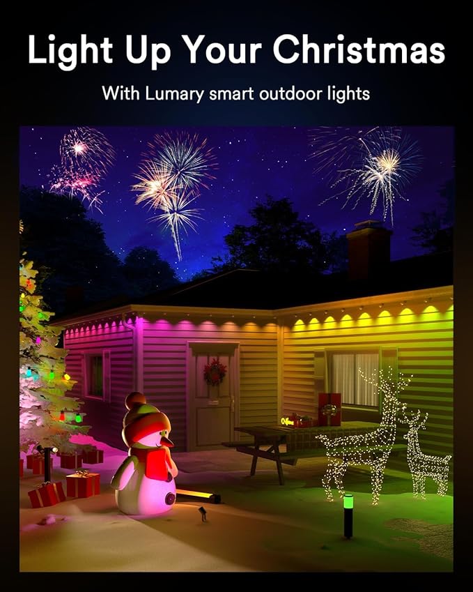 Lumary Smart Landscape Lights 56Ft, 6 Pack RGBAIWW Low Voltage Landscape Lighting, IP65 Waterproof Spotlight Color Changing Garden & Yard Lights, App/Voice/Remote Control, Compatible with Alexa