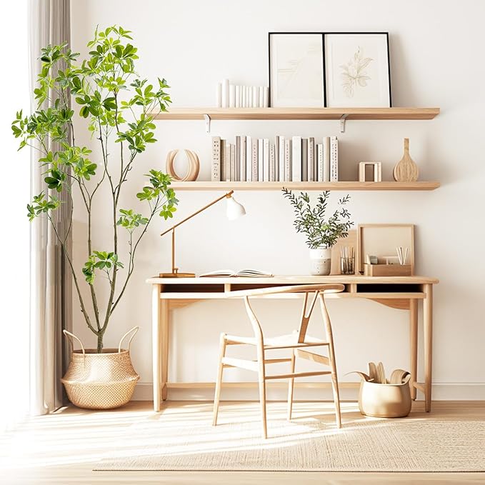 Artificial Schefflera Plant,7ft Tall Indoor Plant, Natural Branch Design