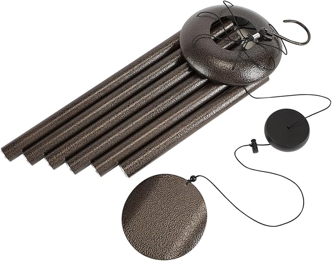 Large 40" Wind-Chimes-Outdoor-Deep-Tone, Soothing Melodic Tones Windchimes, Wind Chimes for Outside, Brown Memorial Wind Chime Best Gift for Mom Women Grandma Neighbors