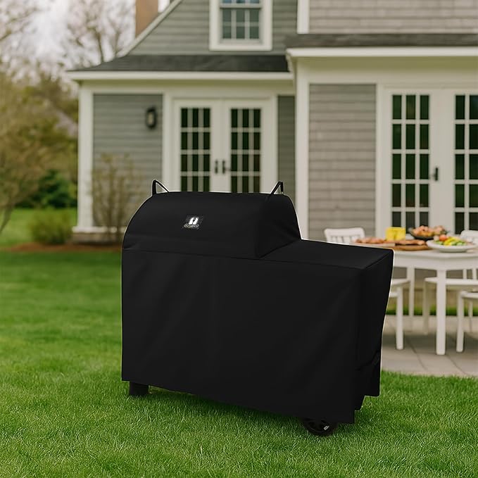 SUPJOYES Grill Cover for Traeger Grills BAC761 Woodridge Pellet Grill, Full-Length All Weather Accessory for Smoker TFB86MLH