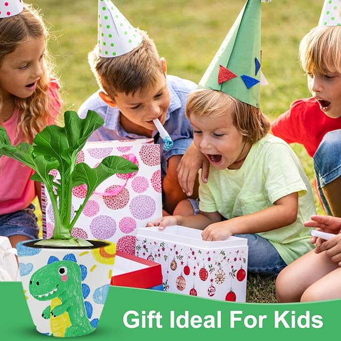 QSQSRUCH 4 Set Painting & Plant Flower Garden Kit, Arts and Crafts Kits for Kids Ages 4-8,Girls Gifts 8-10, Garden Set for Kids 8-12,Girls Toys Age 6-8, Gift for 4 5 6 7 8 9 10+ Year Old Girl