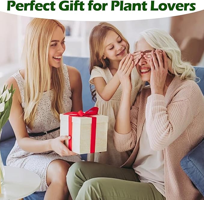 Bonsai Tree Kit, Wooden Bonsai Starter Kit, Coolrunner Bonsai Tree Starter Kit, Mini Bonsai Plant Growing Kit with Seeds Packets, Soil Discs, Jute Bags, Plant Markers, Gardening Tools etc (No Seeds)