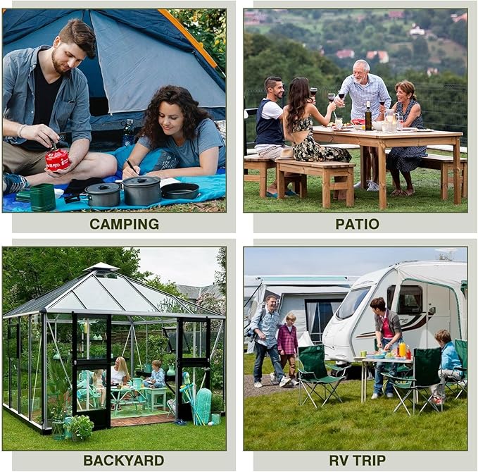 Bestfire Tabletop Gas Grill 2 Burners, 20,000 BTUs Stainless Steel Portable Propane Grill with Legs for Outdoor Patio Backyard Camping, Tailgating, and RV Trips