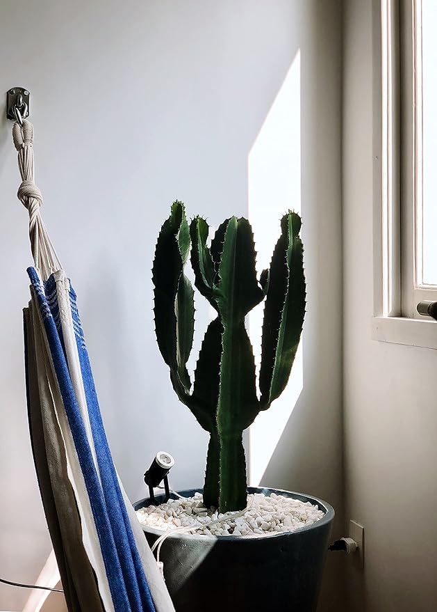 Double Hammock Brazilian Hammocks with Portable Carrying Bag,Soft Cotton Fabric, Up to 450 Lbs Hanging for Patio,Trees,Garden,Backyard,Porch,Outdoor and Indoor XXX-Large Stripe (Blue-White)