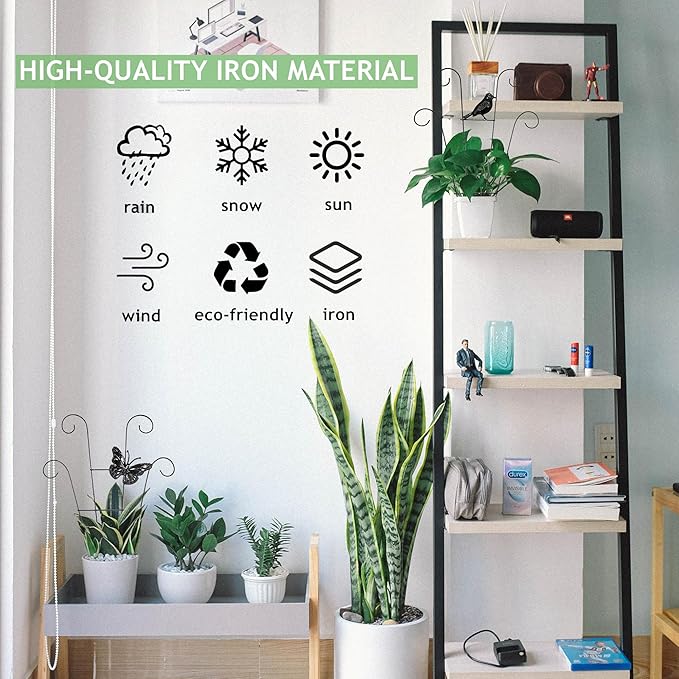 Indoor Plant Trellis for Climbing Plants Indoor Trellis Indoor Metal Trellis 4 Pack for Garden Plants Support Small House Plant Trellis for Vines, Flower