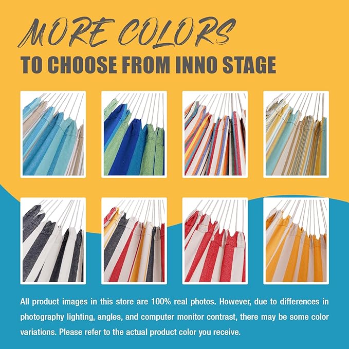 HappyPicnic Double Hammock with 9.8FT2 Rope, Portable 2 Persons Hammock with Carrying Bag- Patio Hammocks Hanging Camping Bed for Patio, Backyard, Porch, Outdoor and Indoor Use