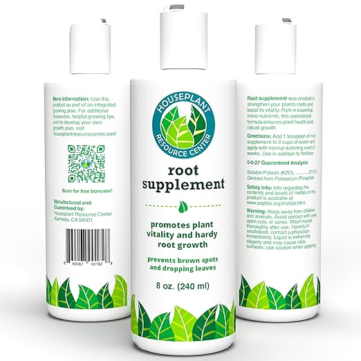 Root Rot Repair for Houseplants – Recovery Drops Root Supplement for Overwatering or Shock | Heals Roots, Prevents Brown Spots & Dropping Leaves (8 oz)