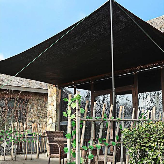 winemana 90% Shade Cloth, Dog Kennel Shade Cover, 20 x 48 FT Sturdy Durable Sunblock Shade Mesh Tarp with Grommets for Patio Plants Greenhouse Chicken Coop Porch