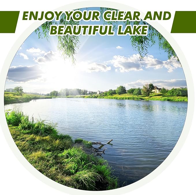 Pond Rake, Weed Removal Tool, Steel Blades 32 inch Aquatic Weed Rake, Double Sided Lake Weed Cutter, Clean Aquatic Weeds Muck Silt Lake Rakes, 30ft Thicker Rope, Black.