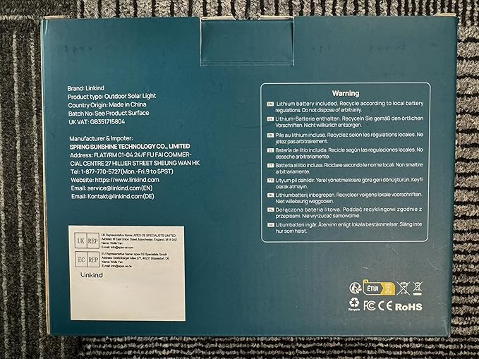 Linkind Smart Solar Lights Outdoor SL5 with Motion Sensor, APP Control Color Changing Spot Lights Outdoor, Halloween Decorations, IP65 Landscape Lighting for Yard, Garden (4 Pack with hub)