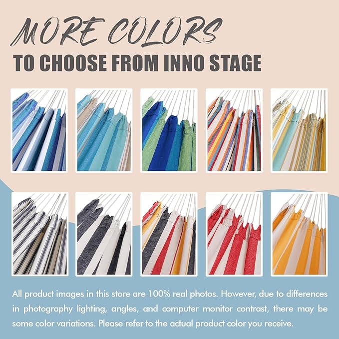 Brazilian Hammock with Tree Straps - Cotton Hammocks Portable Hammock with Carry Bag for Backyard, Porch, Outdoor and Indoor Use