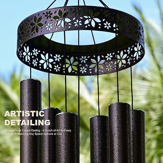Extra Large Wind Chimes for Outside Deep Tone - 58'' Outdoor Clearance, Deep Tone Wind Chimes, Memorial Wind Chime, Sympathy Gift, Patio Yard, Home Décor, Bronze (58" Bronze)