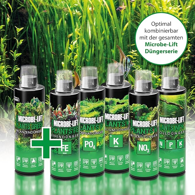 MICROBE-LIFT All in One Aquatic Plant Fertilizer, Increases Plant and Root Growth, Improves Coloring, 16 Fl Oz