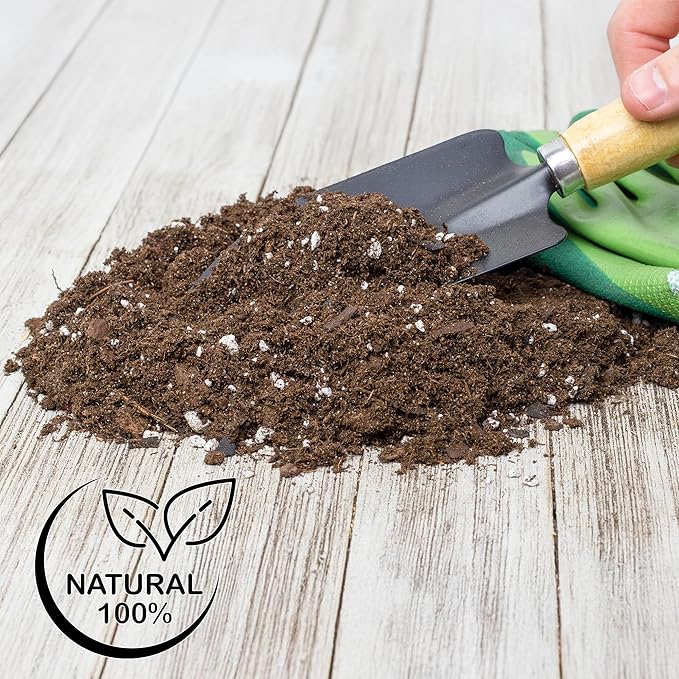 Fern Plant Potting Soil Mix (2 Quarts), Custom Hand Blended Mixture for Indoor/Outdoor Container Gardening