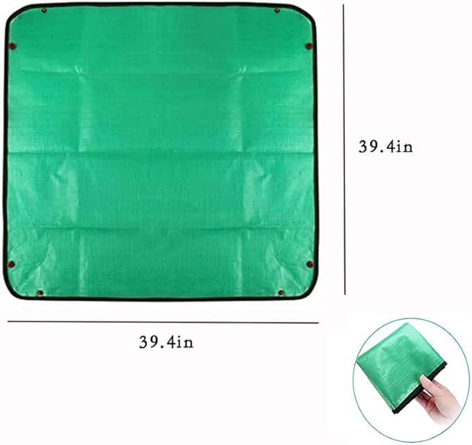 39.4" x 39.4" Large Plant Repotting Mat for Indoor Plants, Portable and Foldable Gardening mat, Waterproof Transplanting Potting Mat in Garde