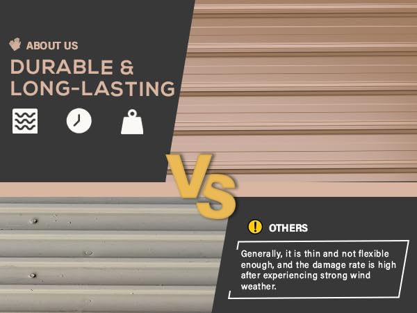 U-MAX 10' x 12' Shed Outdoor Storage Shed Clearance, Large Metal Garden Shed Yard Steel Shed with Design of Lockable Doors, Tool and Utility Storage for Backyard, Garden, Patio, Outside use Taupe