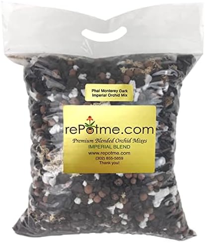 rePotme Orchid Potting Mix - Phalaenopsis Monterey Dark Imperial Orchid Potting Mix - (MINI Bag) - Hand Blended in The USA