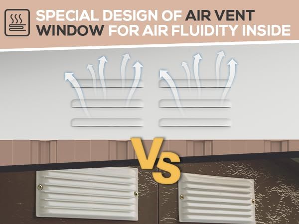 U-MAX 10' x 12' Shed Outdoor Storage Shed Clearance, Large Metal Garden Shed Yard Steel Shed with Design of Lockable Doors, Tool and Utility Storage for Backyard, Garden, Patio, Outside use Taupe