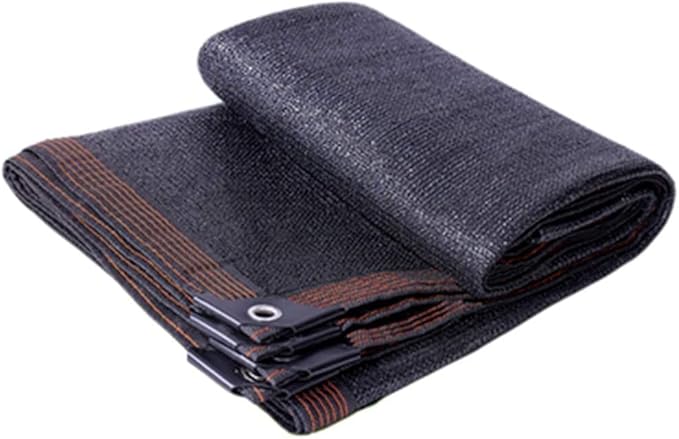 winemana 70% Black Shade Cloth, 12 x 6 FT Durable Mesh Tarp with Grommets, Resistant Garden Sun Shade Netting with Taped Edge for Plant Cover, Greenhouse, Patio, Tomatoes, Chicken Coop, Barn Kennel