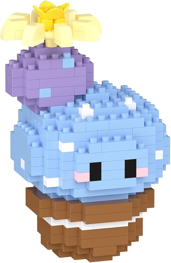 Starry Sky Mini Cute Cactus Succulent Plants Bonsai Building Toy Potted Plant Blocks Particle Flower Botanical