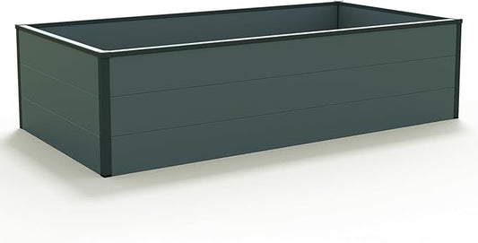 HALFSIZE 1.3 ft Tall Raised Garden Bed (2.5'W x 4.9'L), Anthracite Gray
