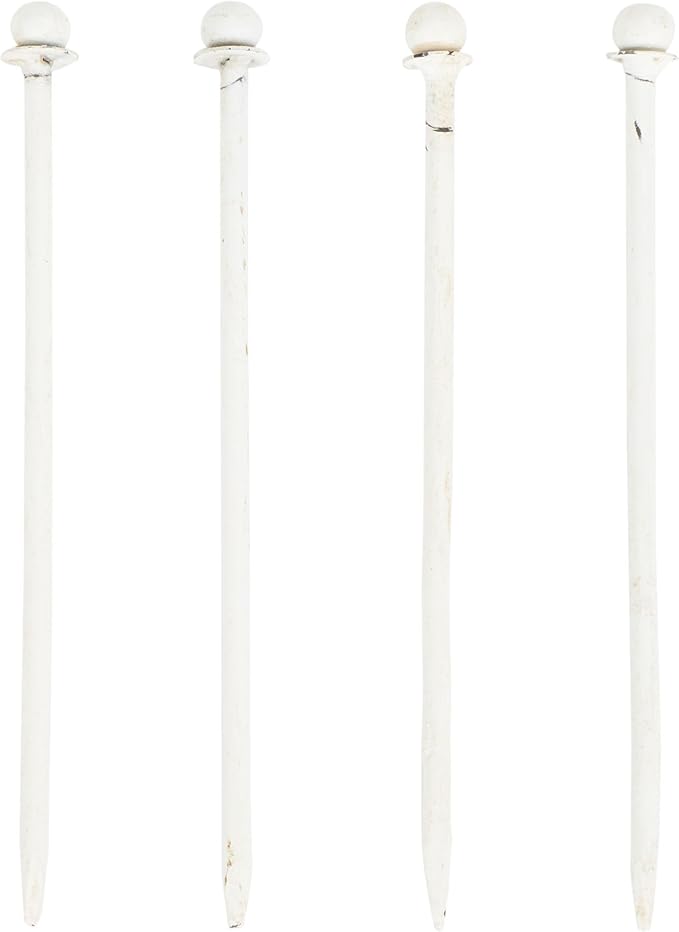 SAFAVIEH Outdoor Collection Mizell Antique White Lattice Wrought Iron Moon Gateway Arbor