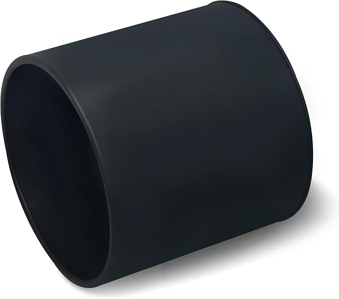 ARNIS Modern Plant Pots, Set of 2 Large Planters with Stand, Decorative Planters, Metal Pots with Drainage Holes for Living Room, Office, Garden or Balcony, 8.25 &10.5 Inch, Blcak