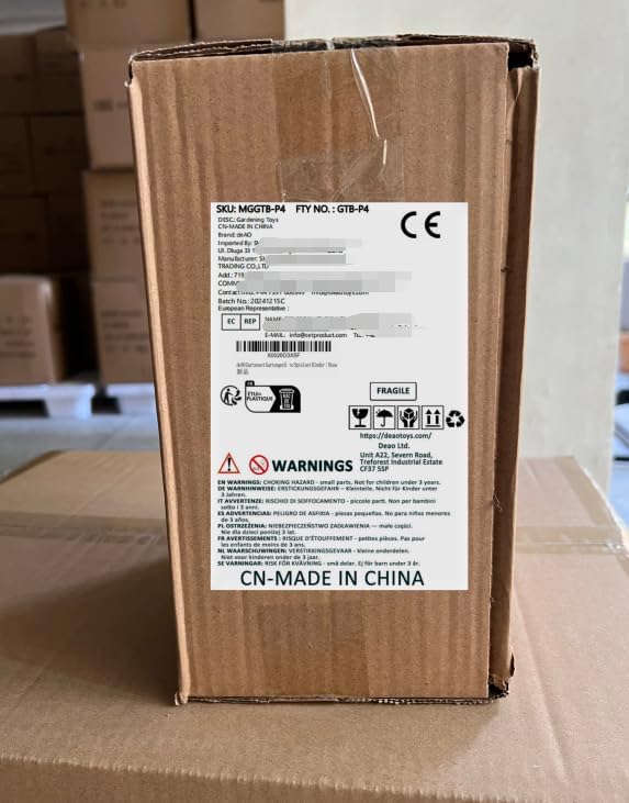 deAO Kids Gardening Set Arts and Crafts for Kids Paint Garden Tools DIY Flower Building Toys with Shovel, Trowel, Rake, Water Can,Gloves,Tote Bag,Apron,Painting Accessories,Outdoor Gift for Boys Girls