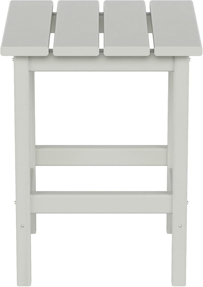 WO Home Furniture Adirondack Chairs Table Set of 3 PCS Outdoor Folding Chairs Side End Table Weather/UV Resistant for Lawn, Garden, Bon Fire, Balcony (Sand)