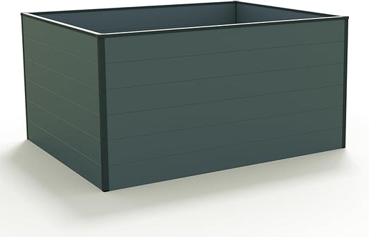 Christina 2.5 ft Tall Raised Garden Bed (3.2'W x 3.9'L), Anthracite Gray