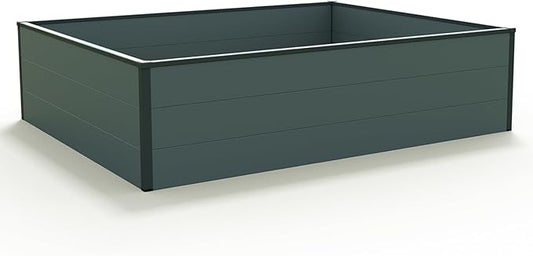 HALFSIZE 1.3 ft Tall Raised Garden Bed (3.9'W x 4.9'L), Anthracite Gray