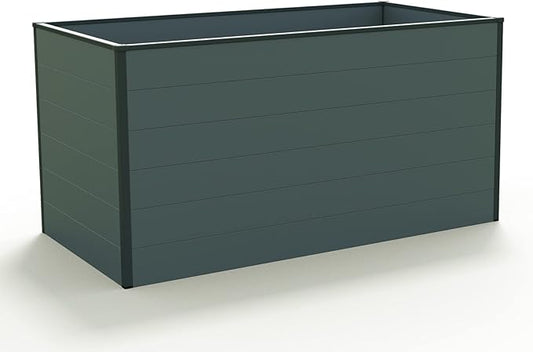 Christina 2.5 ft Tall Raised Garden Bed (2.5'W x 4.9'L), Anthracite Gray