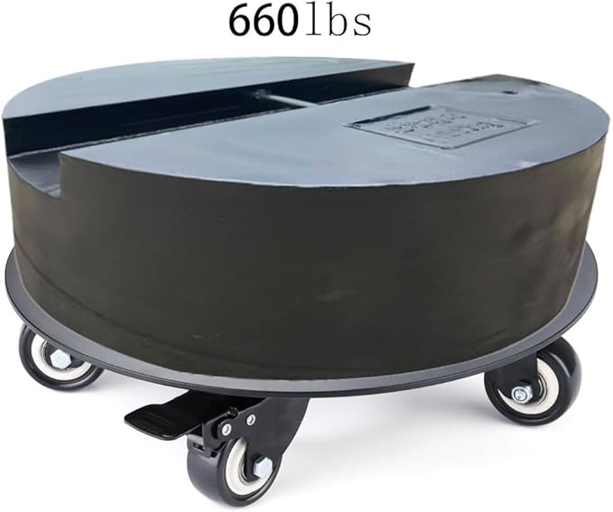 Plant Stand with Wheels,3.0mm Thick Aluminum Alloy Plant Caddy with Wheels Heavy Duty, Rolling Plant Stand Holds 18 Inch and 500lbs(Black)