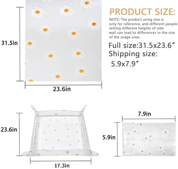 Repotting Mat for Indoor Plants Waterproof Clear Potting Mat Foldable Gardening Plant Potting Repotting Tray to Control Potting Soil Indoor Plant Garden Accessories Gifts for Plant Lovers 23.6"