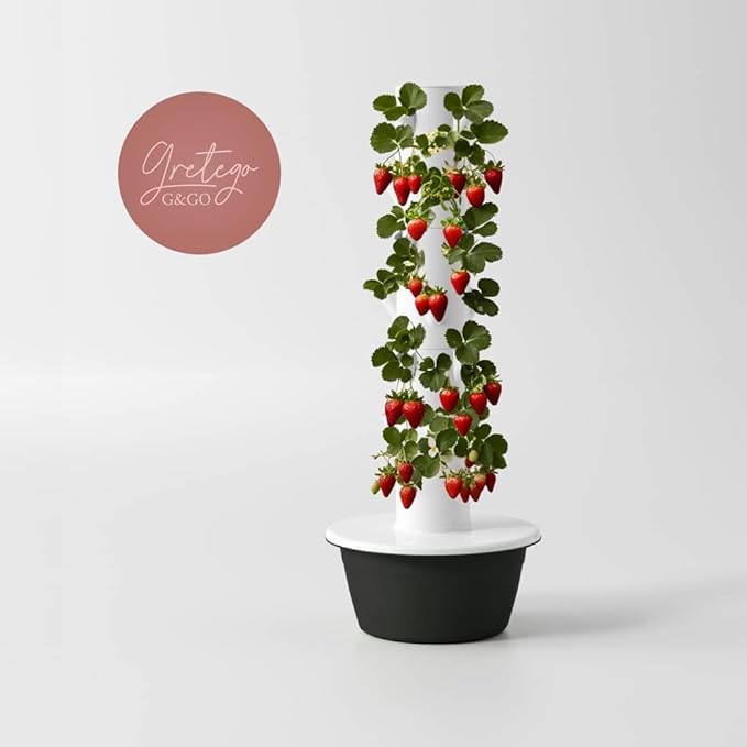 Hydroponics Growing System Kit, Aero Gardening System, Hydroponic Tower|28 Net Pots for Tomato, Green Salad, Strawberry Tower in Your Indoor Vegetable Garden