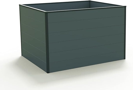 Christina 2.5 ft Tall Raised Garden Bed (3.9'W x 3.9'L), Anodized Aluminum