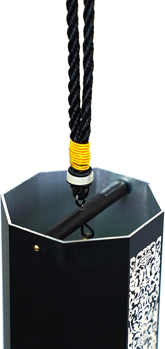 EROK Wind Chimes,Sound Healing,Dm Chord,Wind Chime for Yard/Porch/Garden Decor(Black)