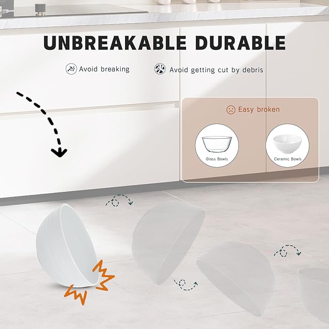 Kitchen Wheat Straw Dinnerware Sets (33pcs) Attached cleaning brush,Service For 8,Plastic Plates and Bowls Sets,Unbreakable Dinnerware,Lightweight Plastic Plate Set (Black white)