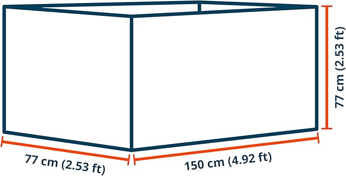 Christina 2.5 ft Tall Raised Garden Bed (2.5'W x 4.9'L), Anodized Aluminum